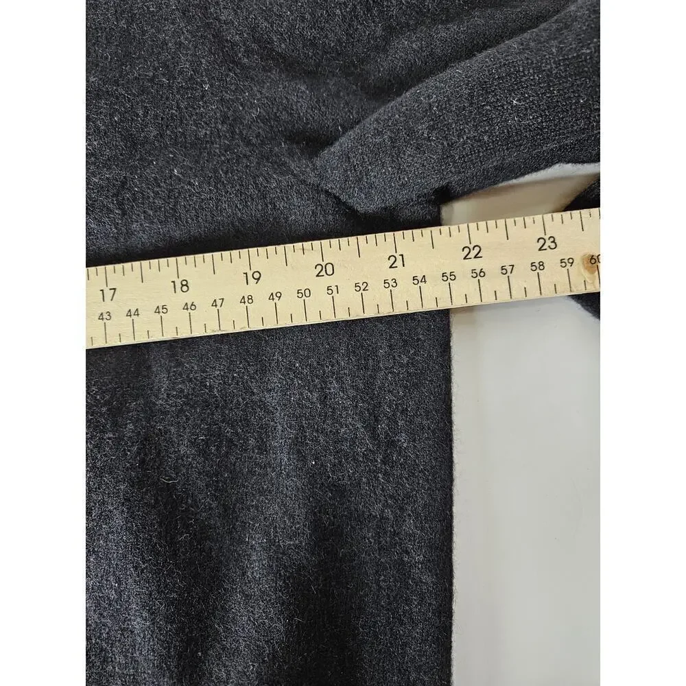 John W Nordstrom Mens Size L Black Cashmere V Neck Sweater Pullover Knit Luxe